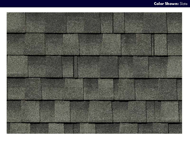 Impact resistant shingle close-up