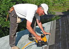 Hail damage roof inspection